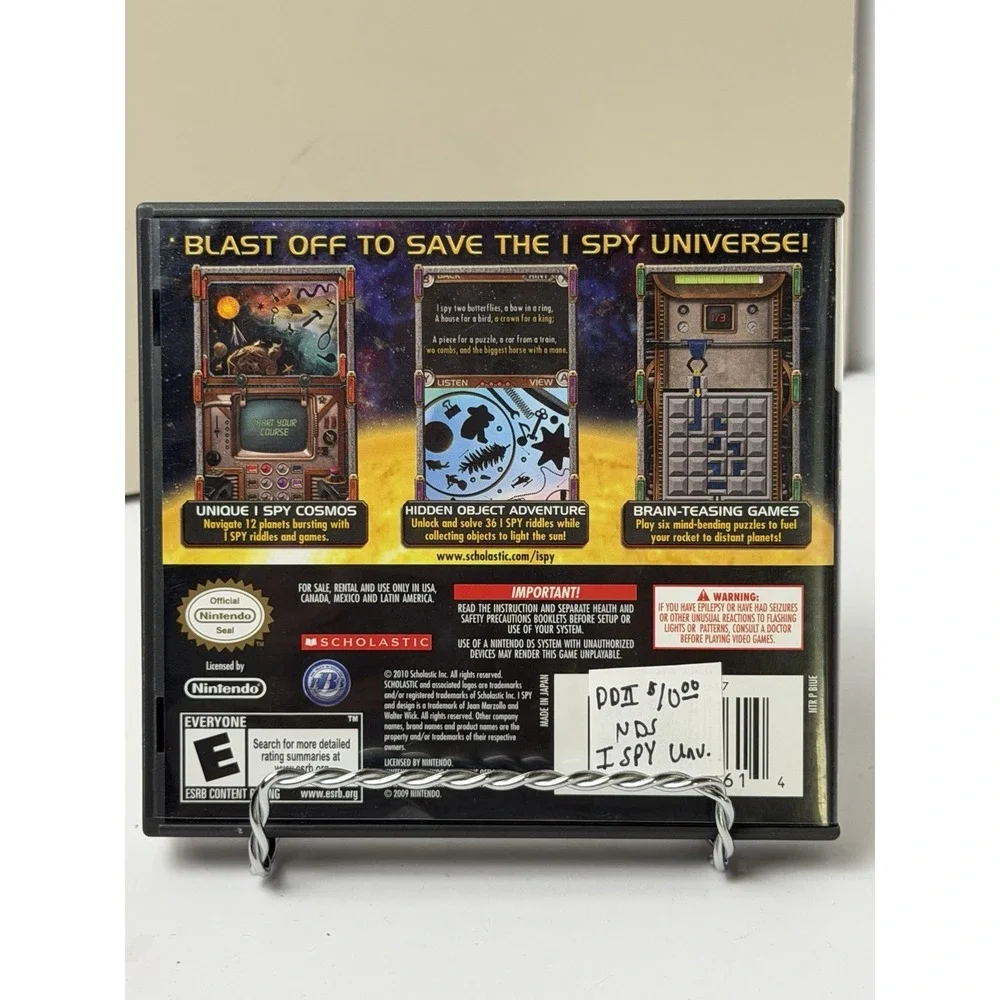 I Spy Universe Nintendo DS Video Game 2010 Complete With Manual